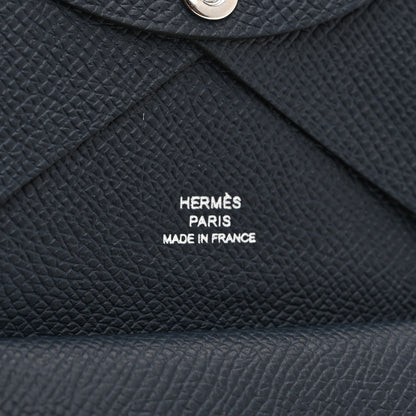 Hermes Epsom Verso Calvi Duo Card Case Bleu Indigo 6 of 8