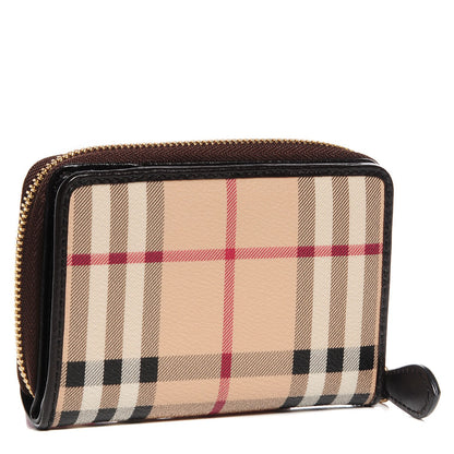 Burberry Haymarket Check Ziggy Zip Around Wallet 3 of 8