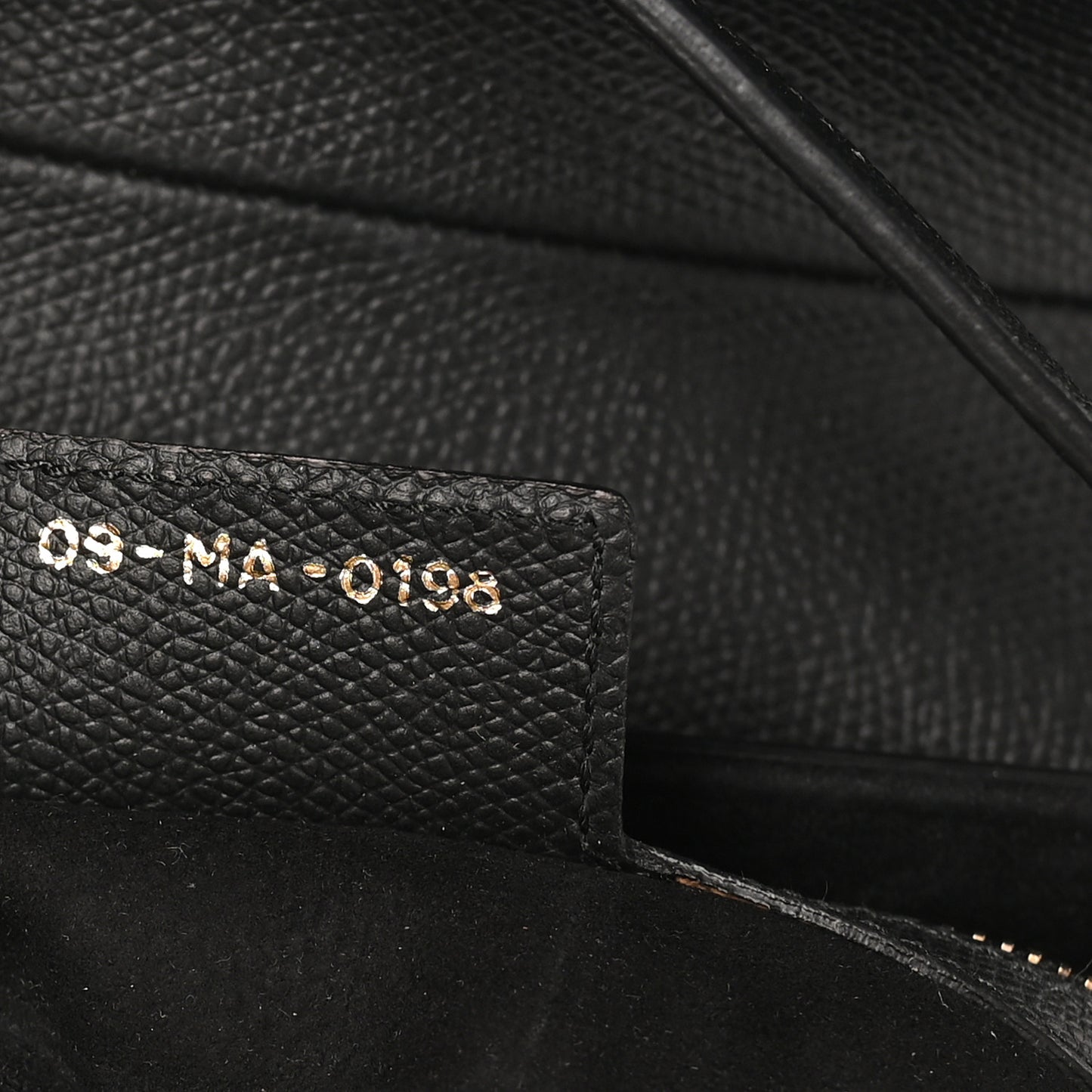 Grained Calfskin Saddle Bag Black