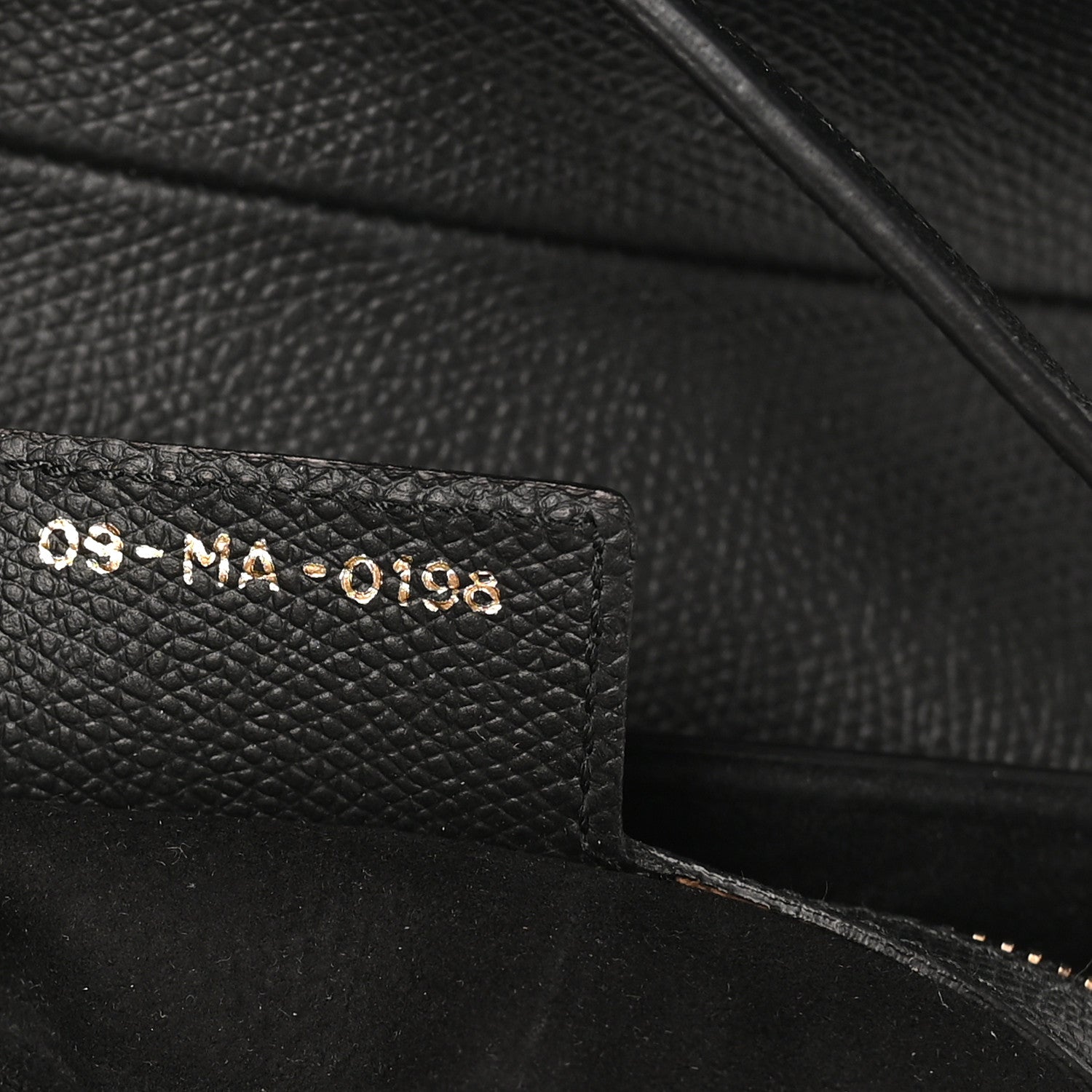 Christian Dior Grained Calfskin Saddle Bag Black 7 of 11