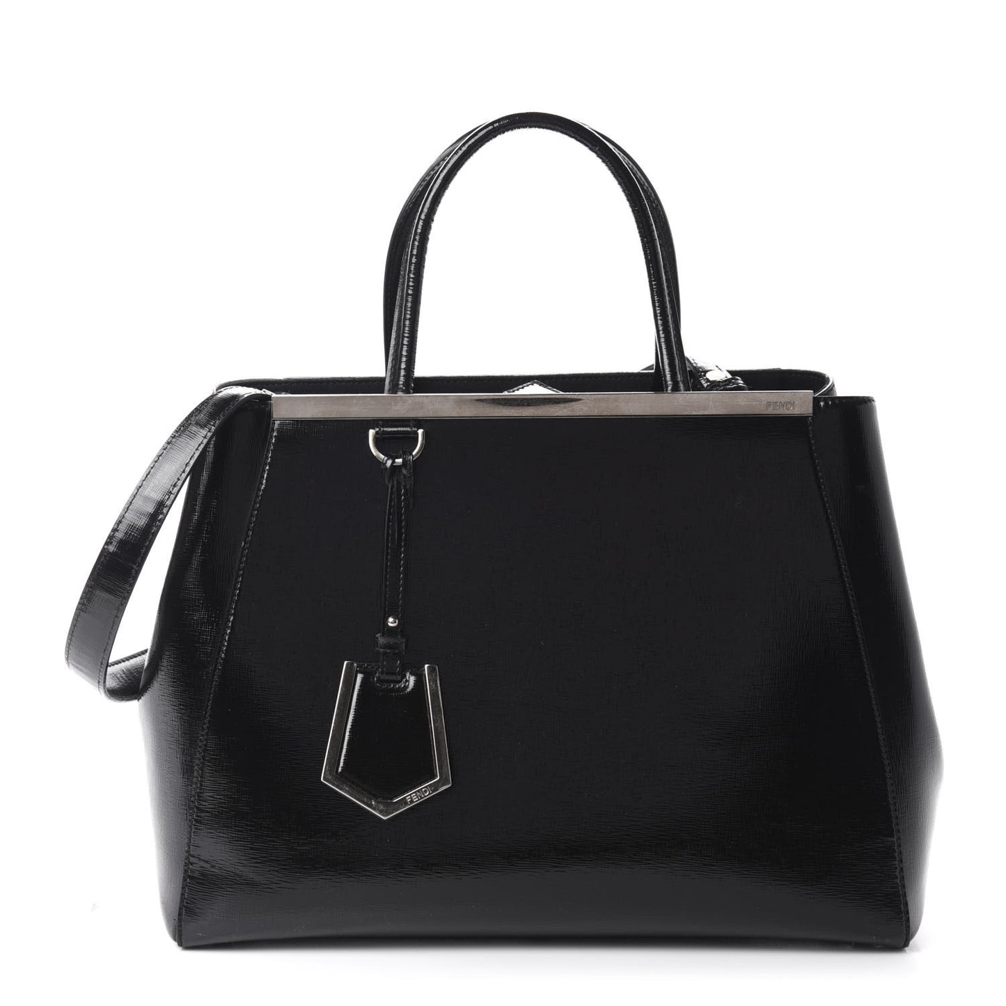 Patent Vitello Elite Regular 2Jours Tote Black