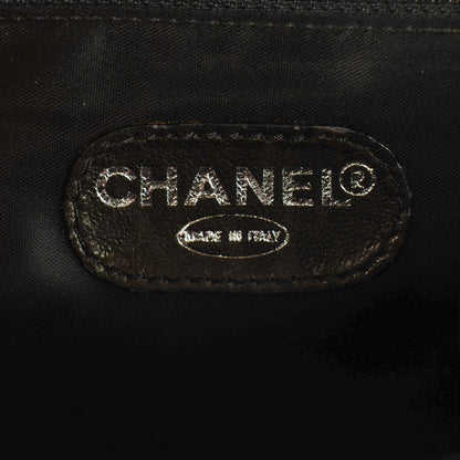 Chanel Patent Shoulder Bag Black 7 of 9