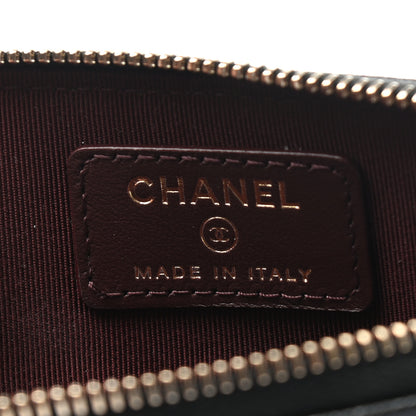 Chanel Caviar Quilted Zip Card Holder Wallet Black 6 of 7