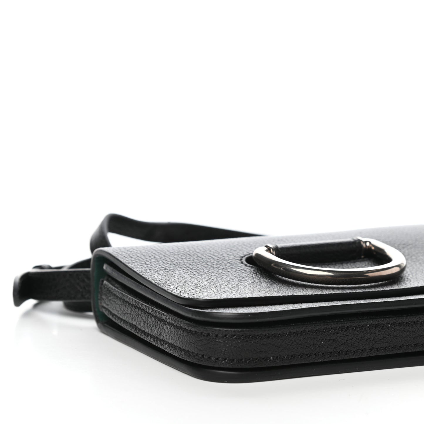 Goatskin Mini D-Ring Bag Black