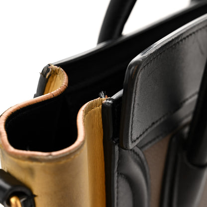 Celine Nubuck Smooth Calfskin Nano Tri-Color Luggage Desert 20 of 22