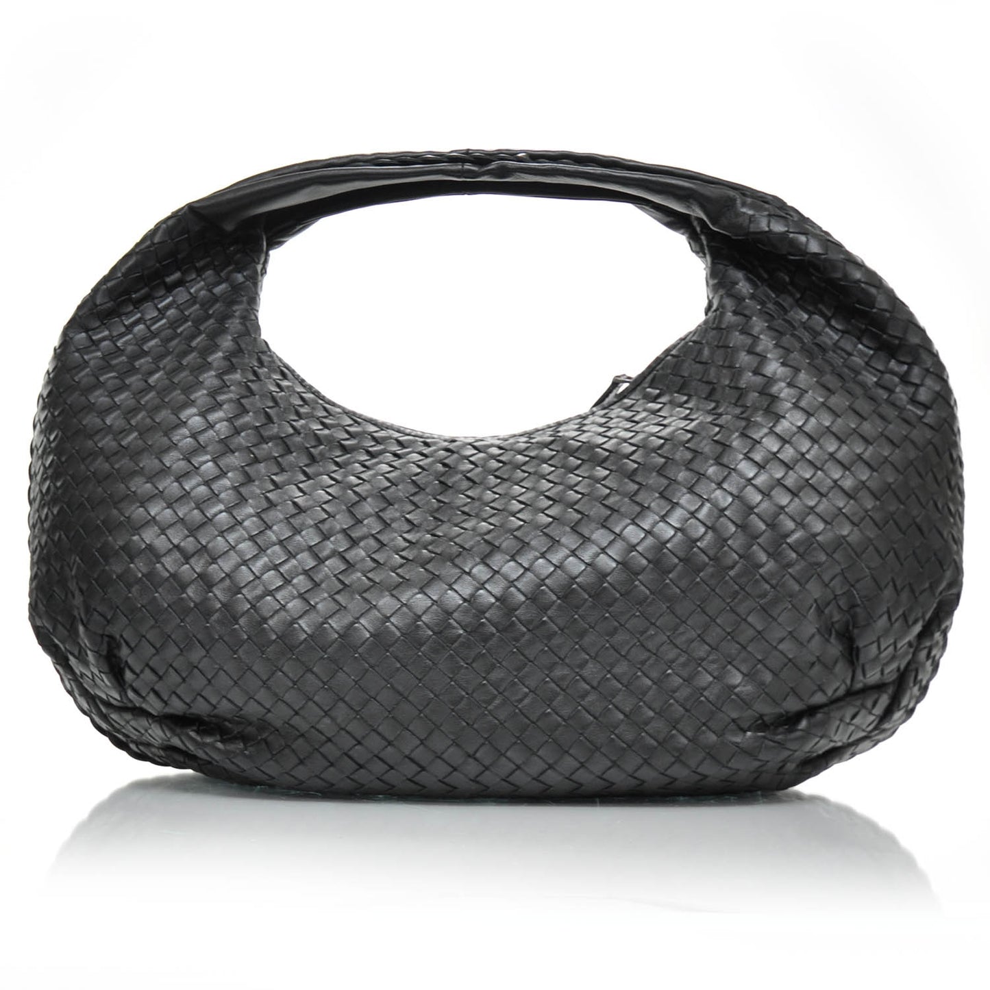 Nappa Intrecciato Belly Veneta Nero Black