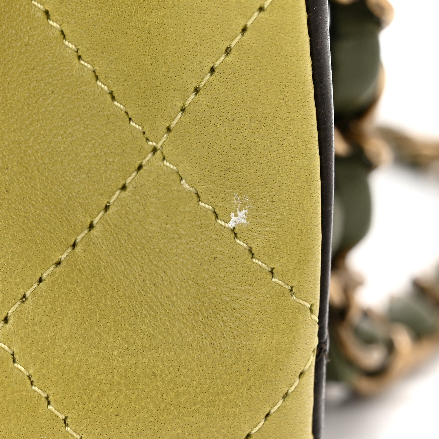 Chanel Lambskin Quilted Tri-Color Medium Double Flap Green Brown 12 of 14