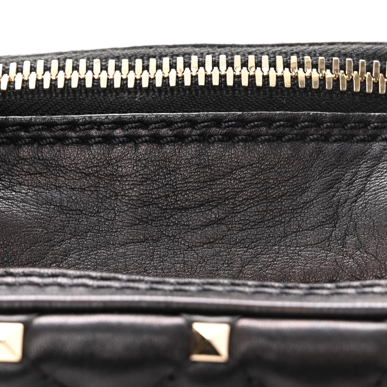 Valentino Garavani Nappa Rockstud Spike Double Zip Camera Crossbody Bag Black 11 of 12
