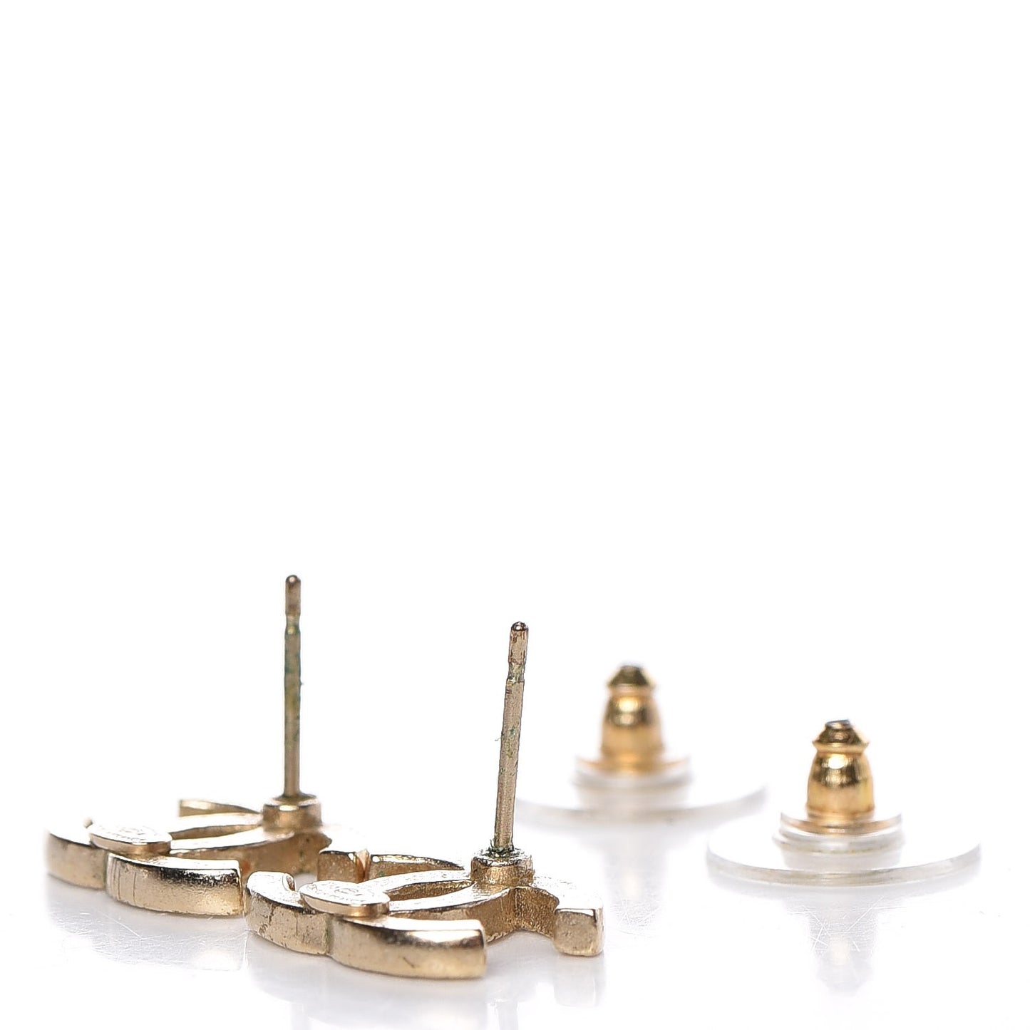 Crystal Timeless CC Earrings Gold