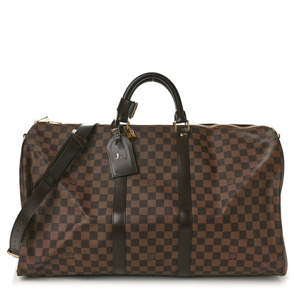 Louis Vuitton Damier Ebene Keepall Bandouliere 55 1 of 10