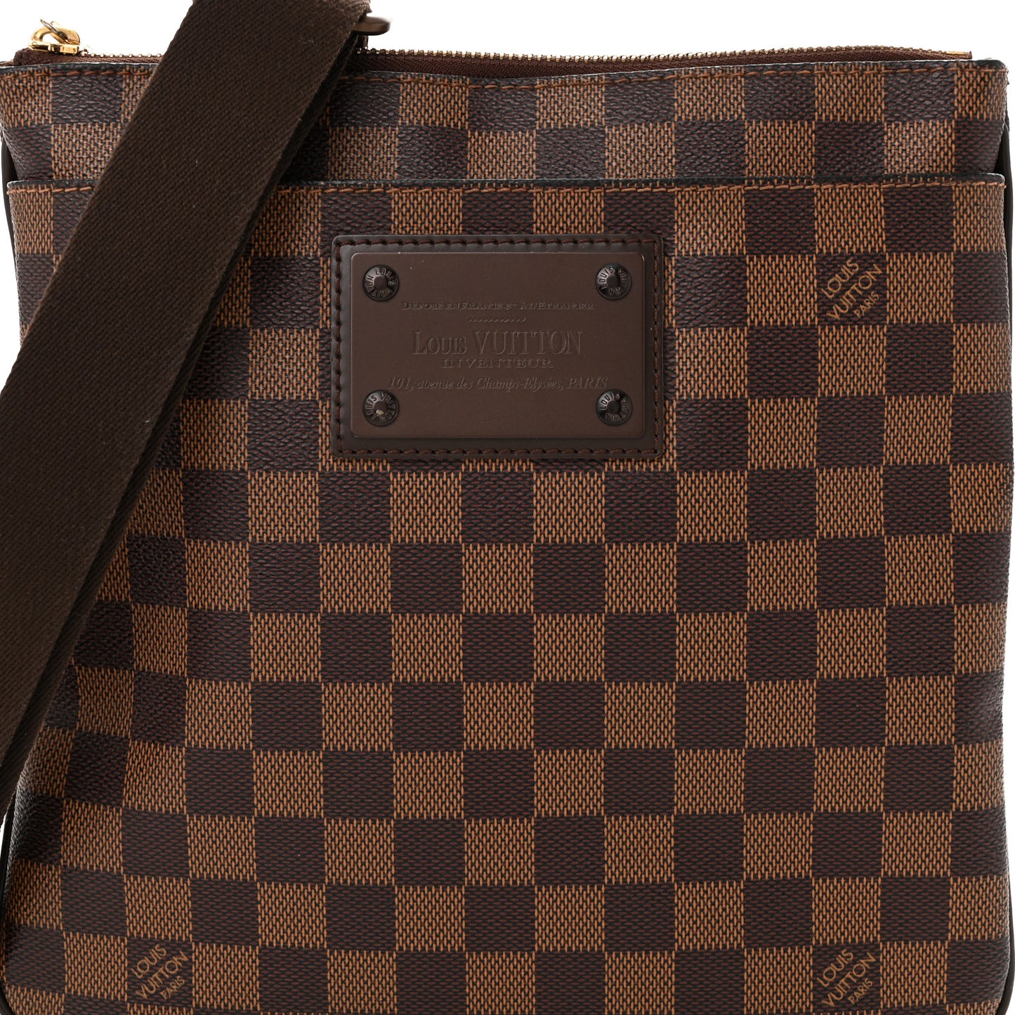 Damier Ebene Brooklyn Flat Pochette