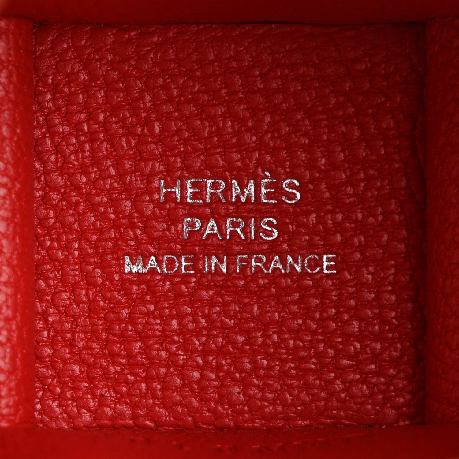 Hermes Chevre Mysore Bolide On Wheels Bag Charm Rouge de Coeur 3 of 5