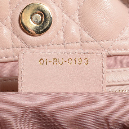 Christian Dior Lambskin Cannage Large Dior Soft Shopping Tote Light Pink 7 of 9