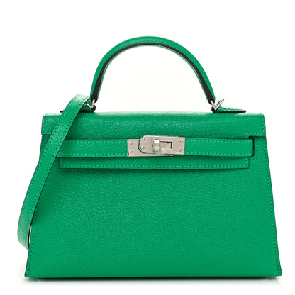 Hermes Chevre Mysore Mini Kelly Sellier 20 Menthe 1 of 13
