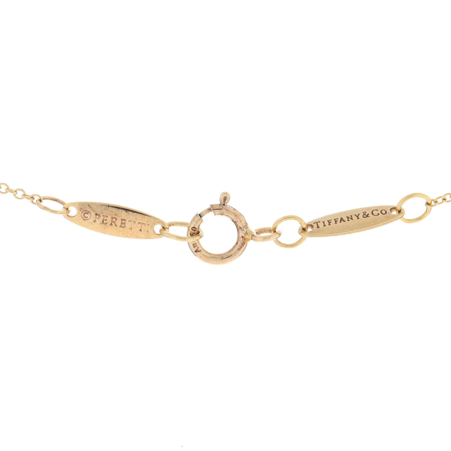 Tiffany 18K Yellow Gold Elsa Peretti Letter S Pendant Necklace 4 of 5