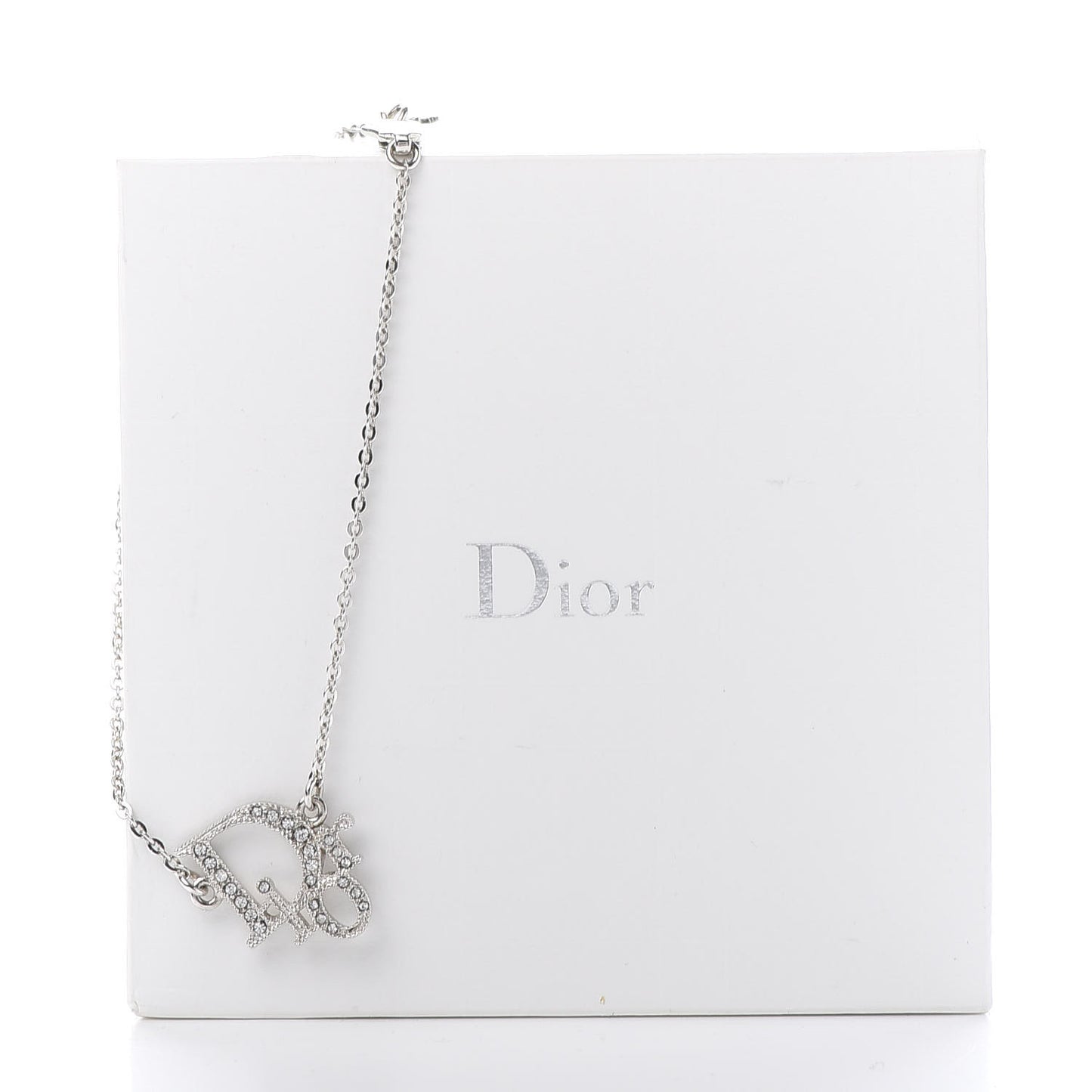 Crystal Logo Bracelet Silver