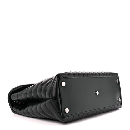 Saint Laurent Calfskin Y Quilted Monogram Large Loulou Chain Satchel Black 4 of 11