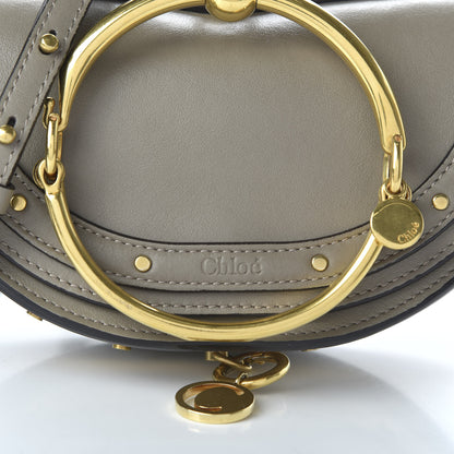 Chloe Calfskin Small Nile Bracelet Minaudiere Bag Motty Grey 9 of 9