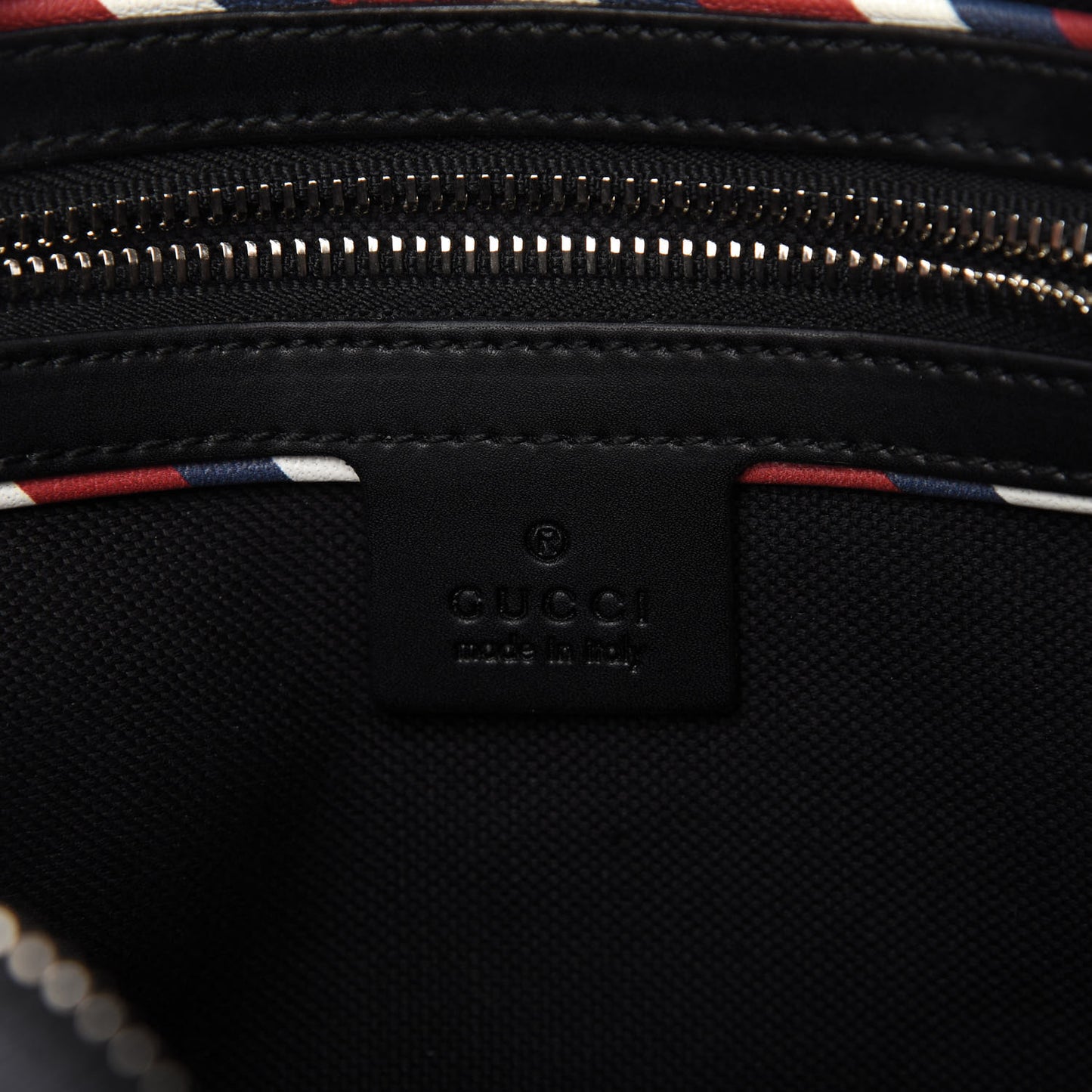 GG Supreme Monogram Night Courrier Belt Bag Black Multicolor