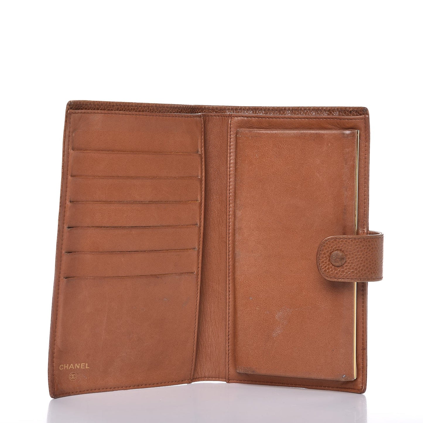 Caviar Timeless CC French Wallet Brown