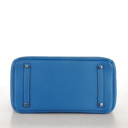 Hermes Taurillon Clemence Birkin 35 Mykonos 5 of 27