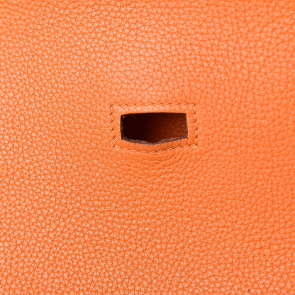 Hermes Taurillon Clemence Jypsiere 34 Orange 18 of 19