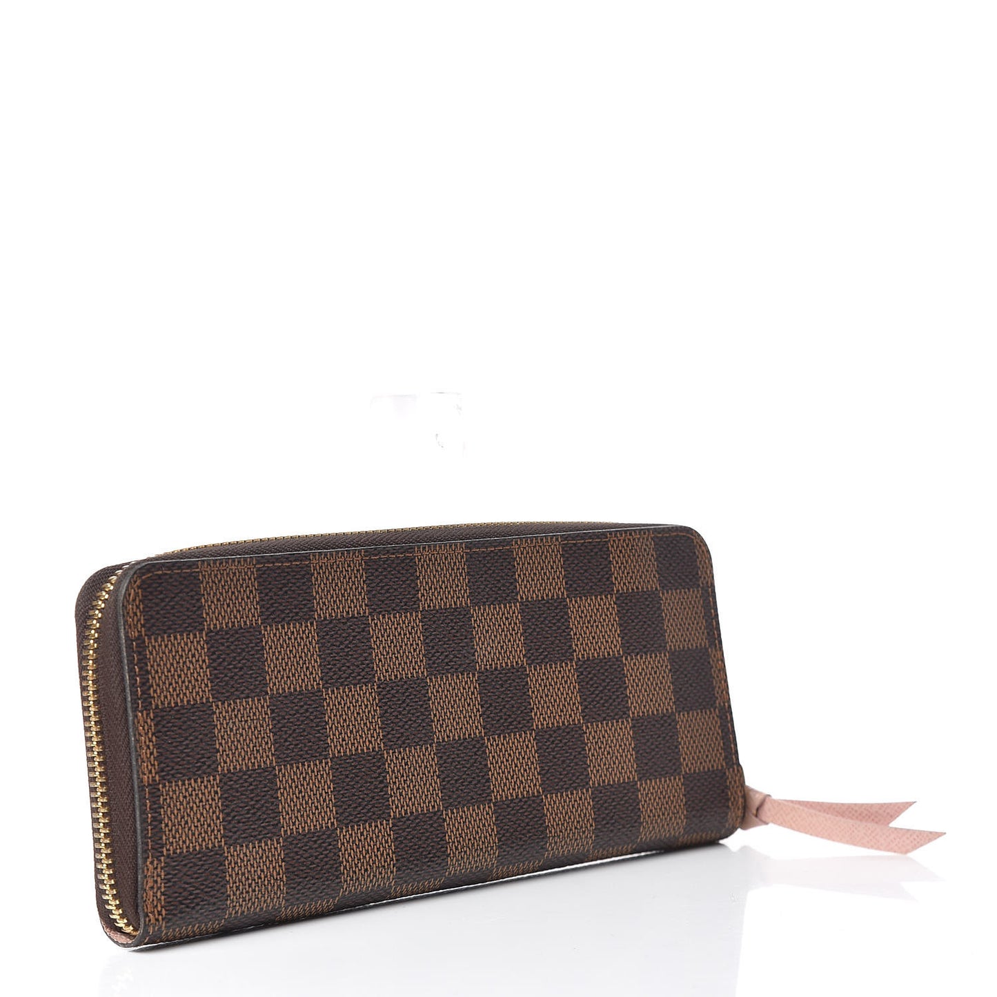 Damier Ebene Clemence Wallet Rose Ballerine