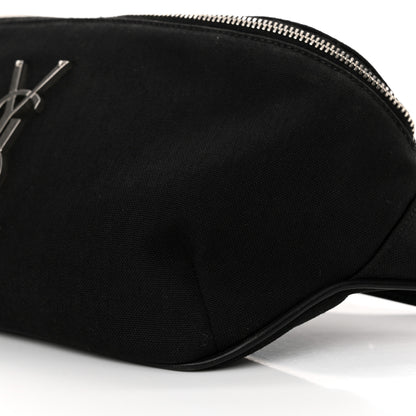 Saint Laurent Canvas Monogram Belt Bag Black 10 of 12