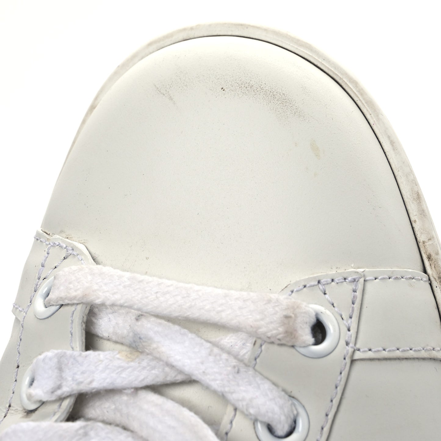 Calfskin Ayers Bee Embroidered Womens Ace Sneakers 37 White Green