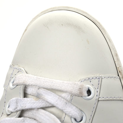 Gucci Calfskin Ayers Bee Embroidered Womens Ace Sneakers 37 White Green 17 of 17