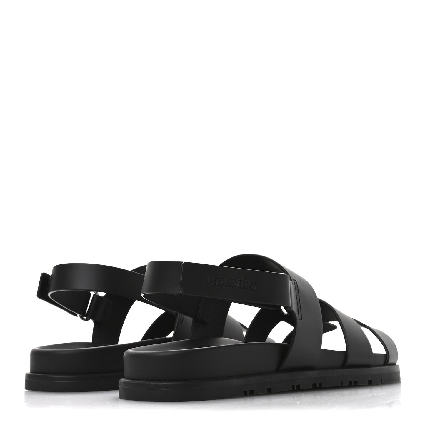 Calfskin Womens Genius Sandals 39.5 Black