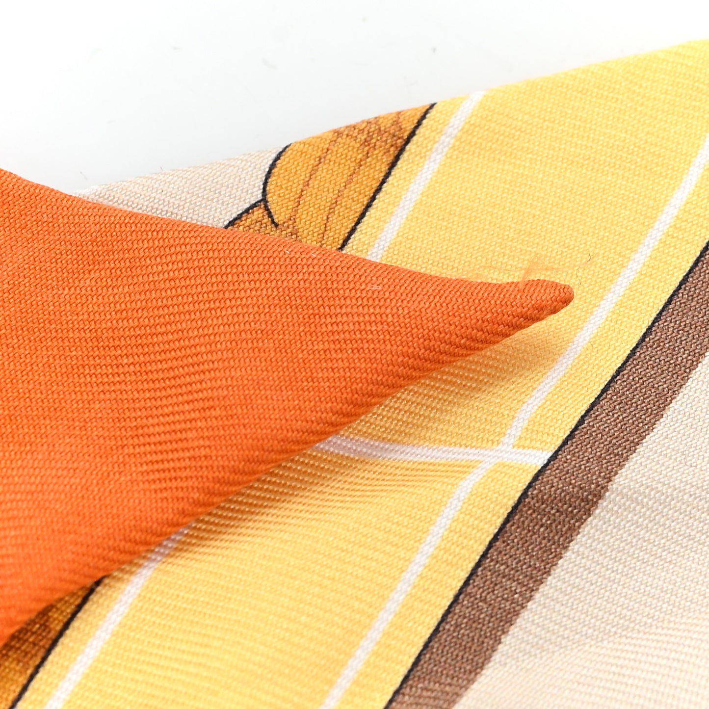 Silk Grand Apparat Twilly Beige Orange Jaune