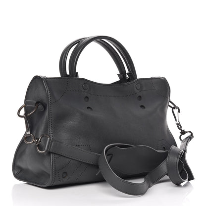 Balenciaga Veau Soyeux Perforated Blackout Hardware S City Gris Fossile 3 of 11