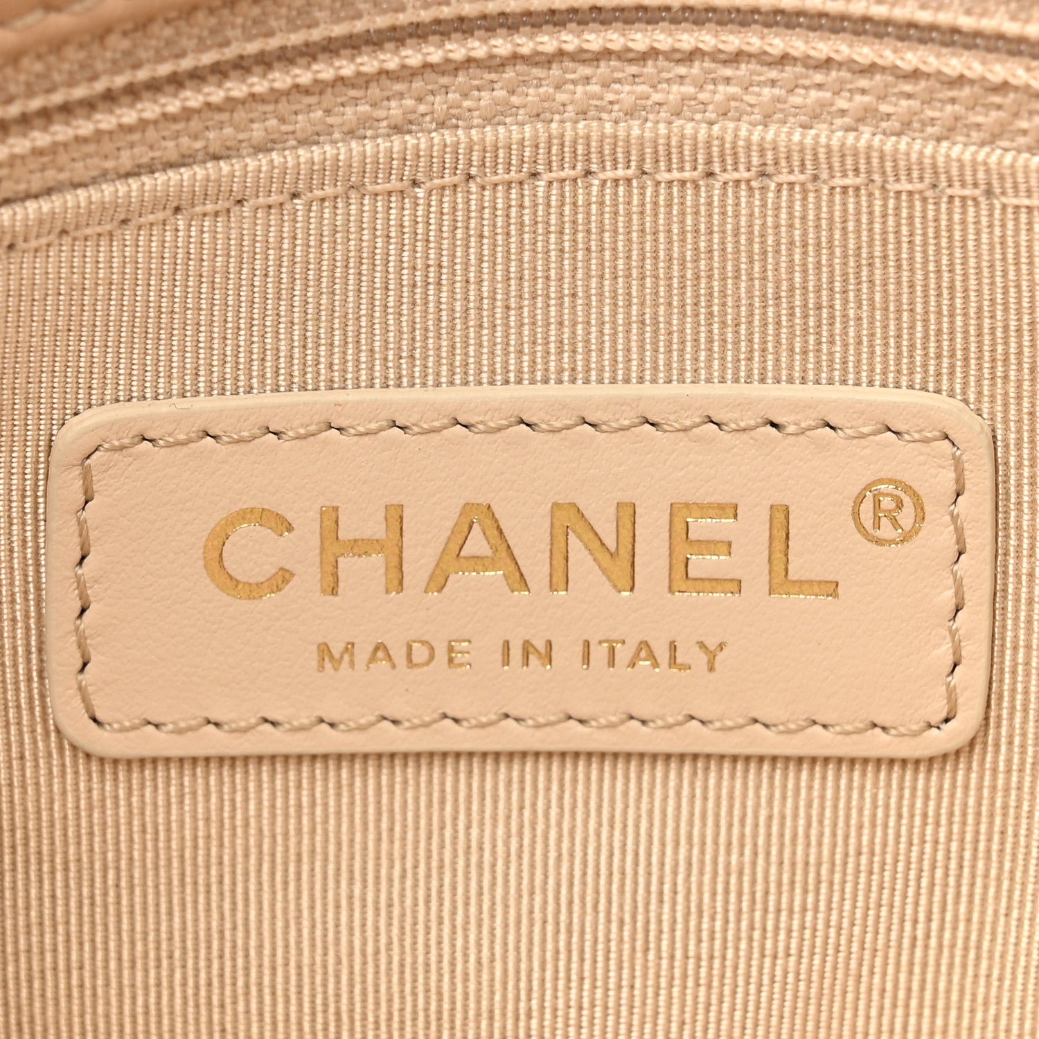 Chanel Calfskin Quilted Small Enchained Flap Beige 6 of 11