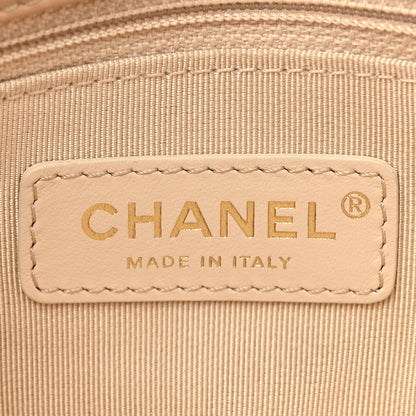 Chanel Calfskin Quilted Small Enchained Flap Beige 6 of 11
