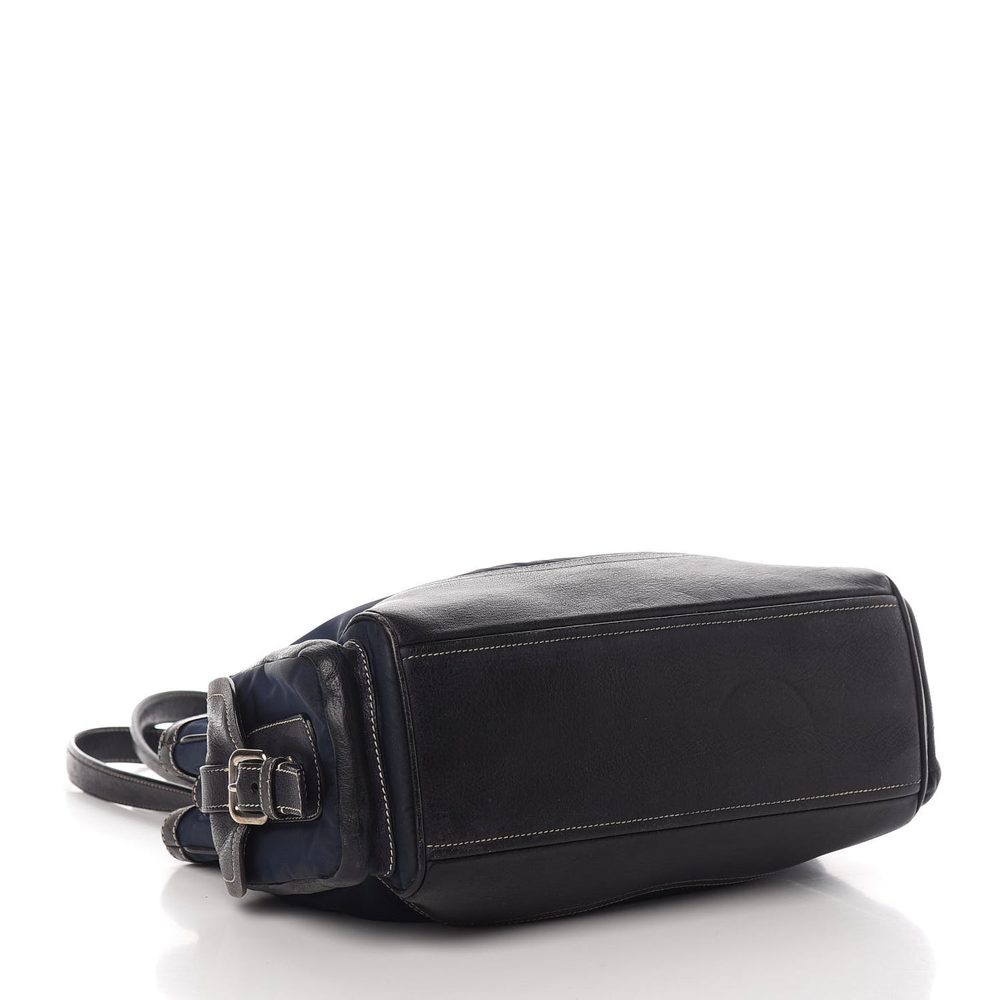 Tessuto Nylon Calfskin Shoulder Bag Baltico