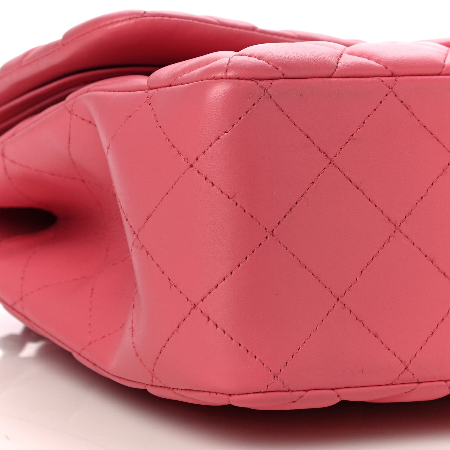 Chanel Lambskin Quilted Jumbo Double Flap Pink 9 of 12