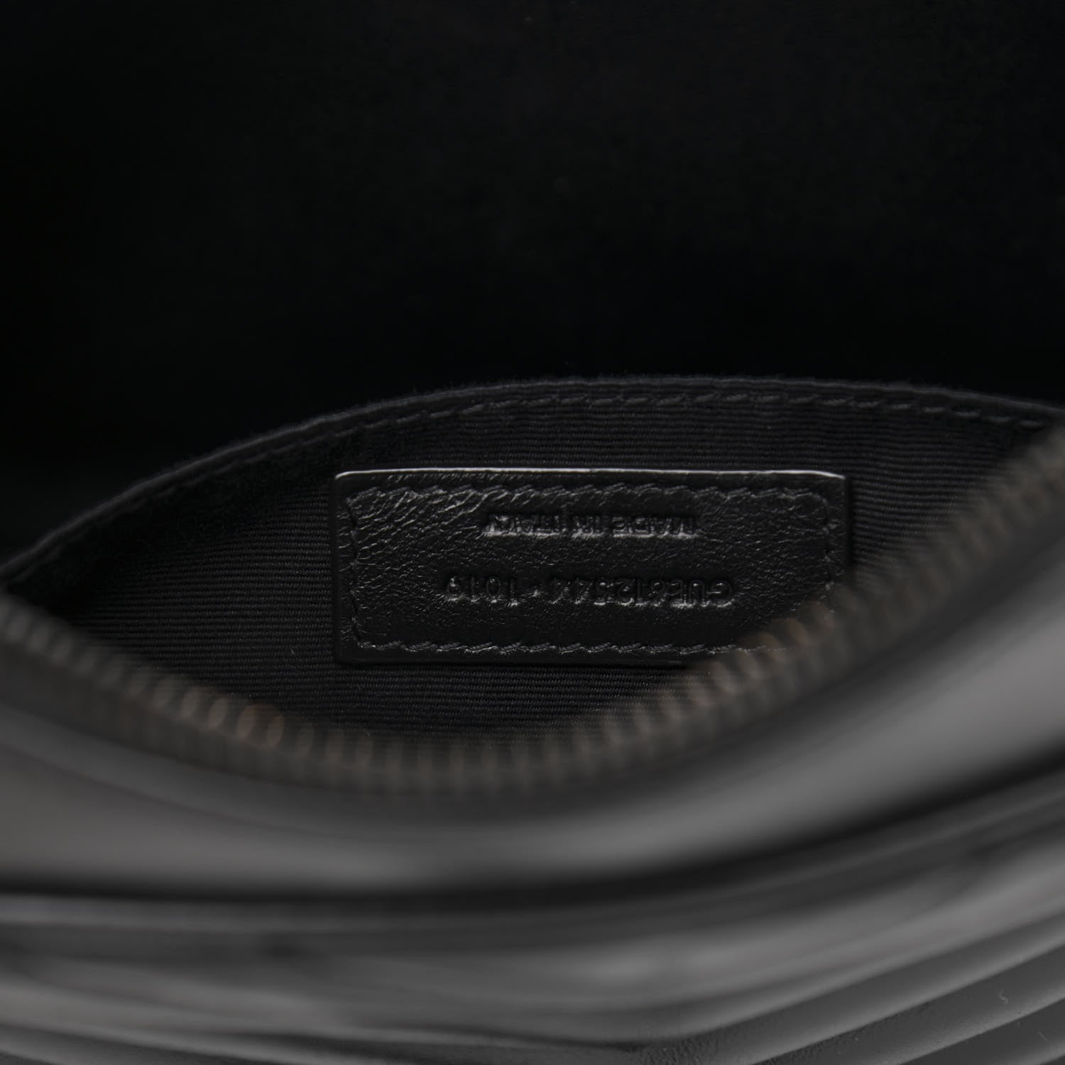 Saint Laurent Calfskin Matelasse Monogram Lou Camera Bag Black 7 of 10