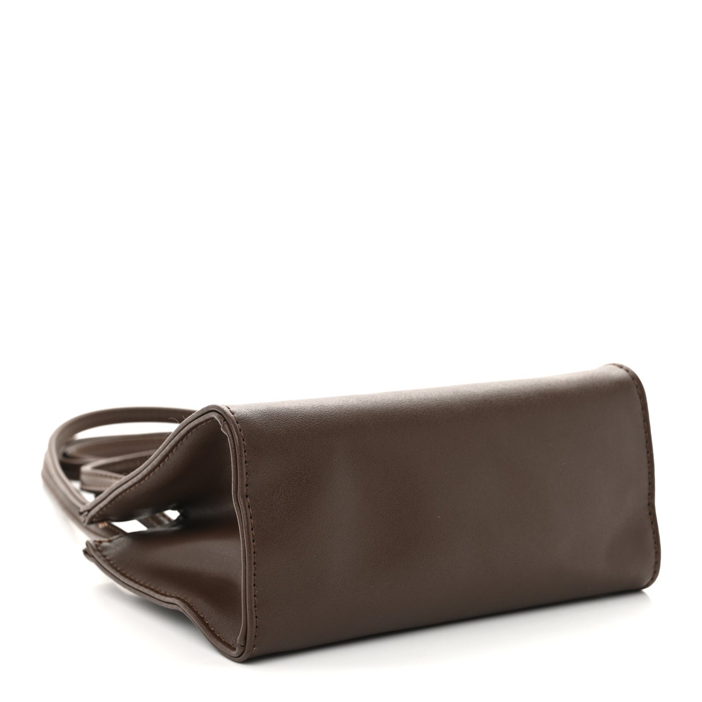 Vegan Leather Small Shopping Bag Chocolate