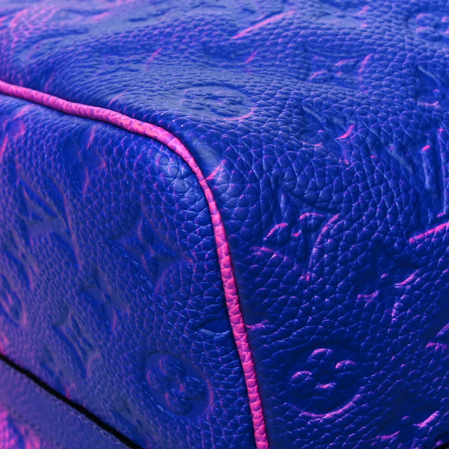 Taurillon Illusion Keepall Bandouliere 50 Bleu Rose