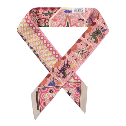 Hermes Silk Collections Imperiales Twilly Beige Rose Vert 1 of 3