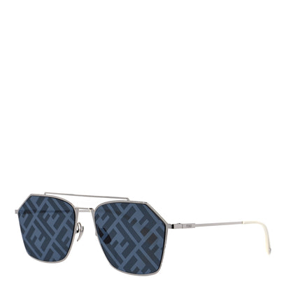 Fendi Metal Aviator Sunglasses FFM0022/S Silver 1 of 6