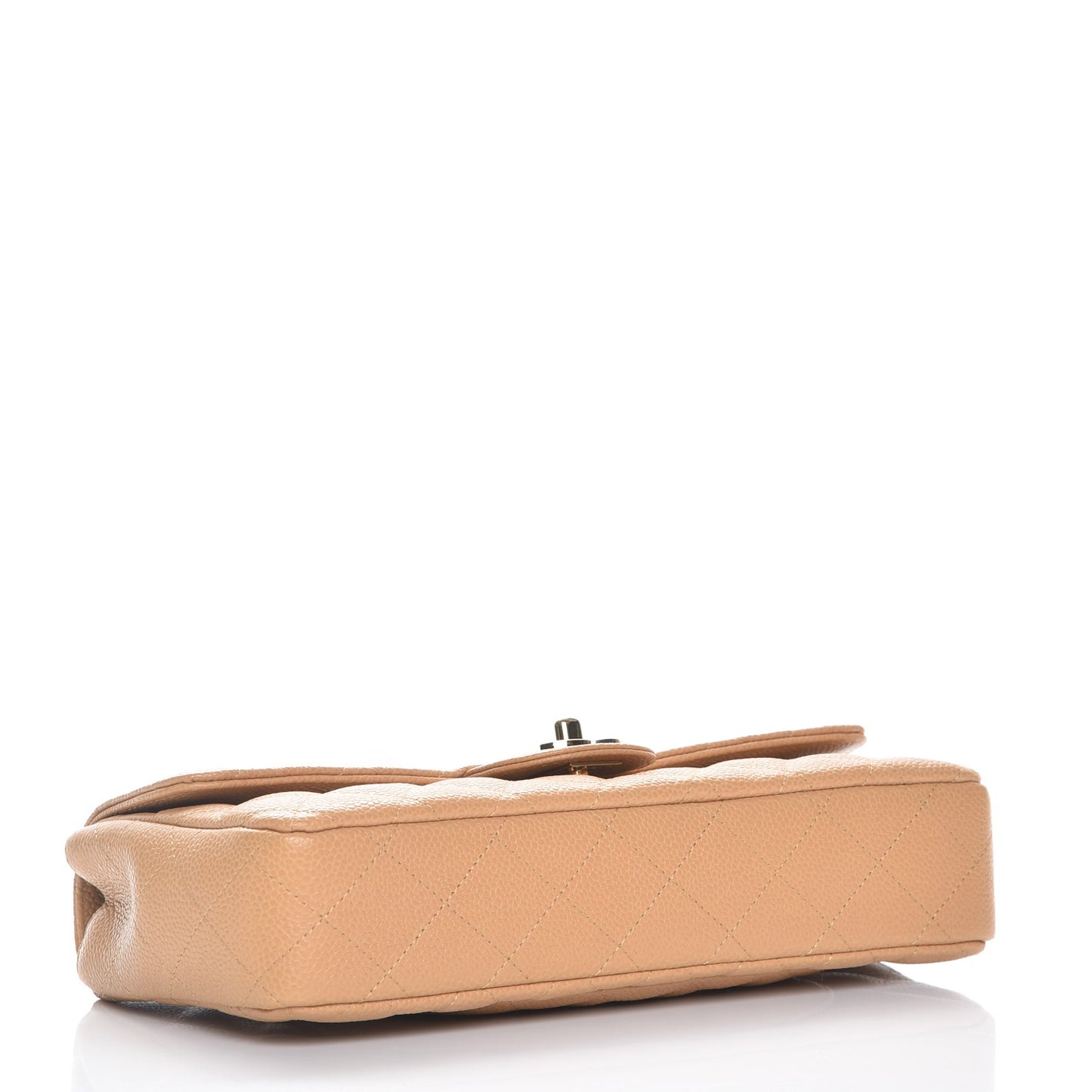 Caviar East West Flap Beige