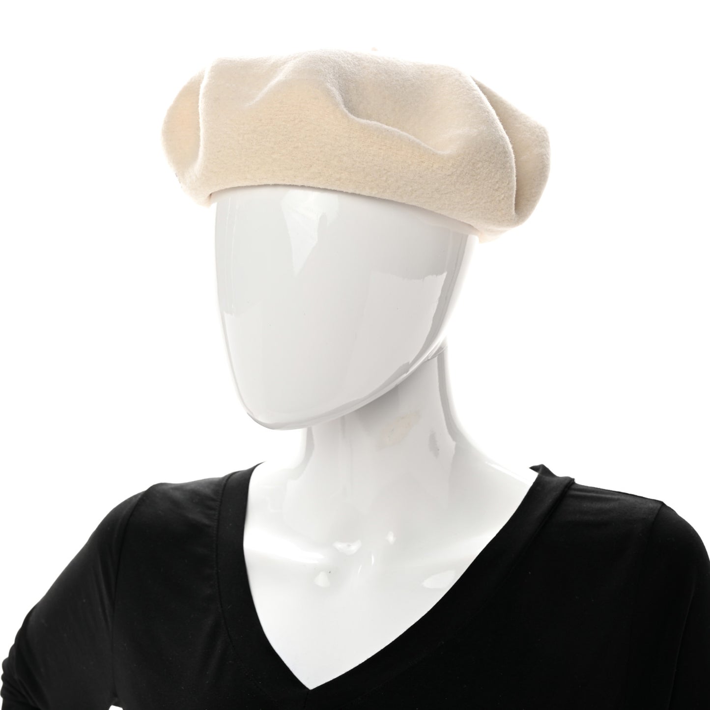 Merino Wool Bonnie Beret 56 Naturel