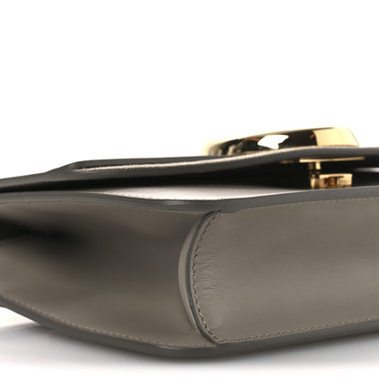 Chloe Calfskin Suede C Clutch With Chain Motty Grey 9 of 13