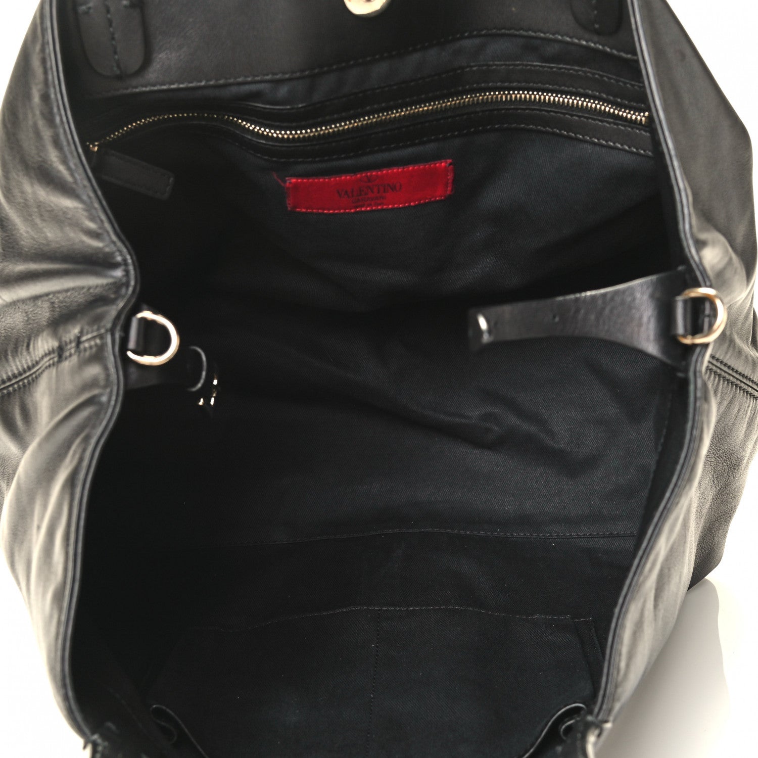 Valentino Garavani Calfskin Va Va Voom Tote Black 4 of 4
