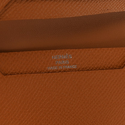 Hermes Epsom Bearn Card Holder Wallet Gold 6 of 7