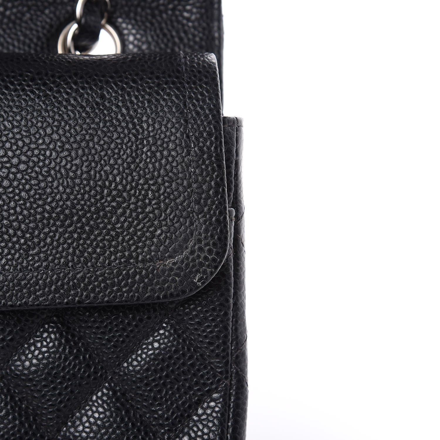 Chanel Caviar Quilted Medium Double Flap Black 10 of 17