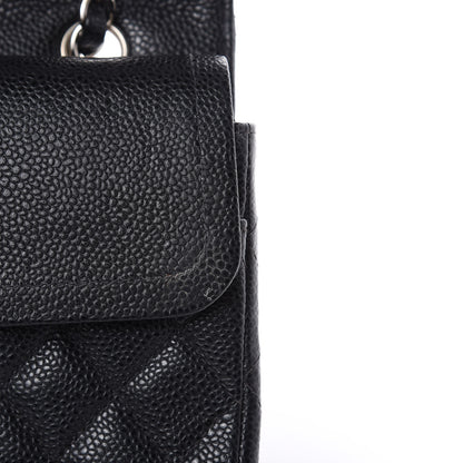 Chanel Caviar Quilted Medium Double Flap Black 10 of 17