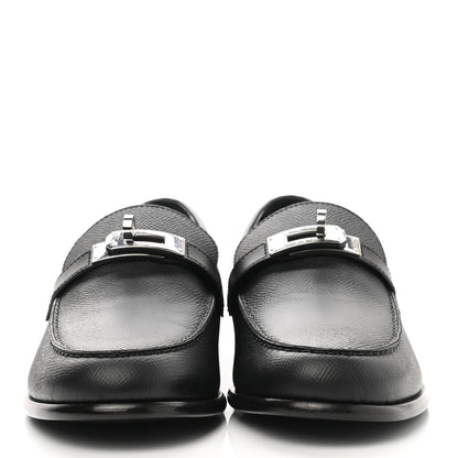 Hermes Epsom Womens Destin Loafer 38.5 Black 2 of 10